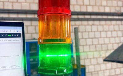 Magnetic rope tester inline