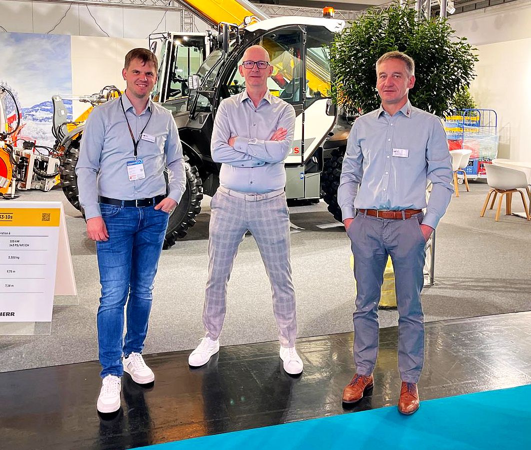 Sven Winter, Sebastian Traub, Dirk Moll auf der Messe