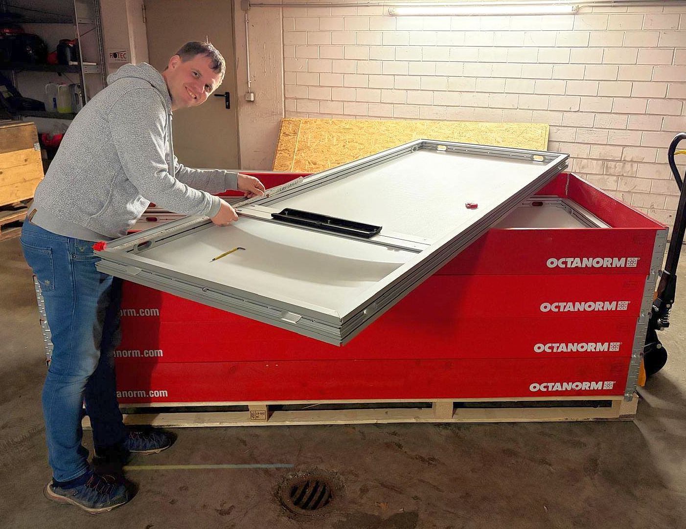 Test setup for the Mountain Planet 2026 trade fair in Grenoble